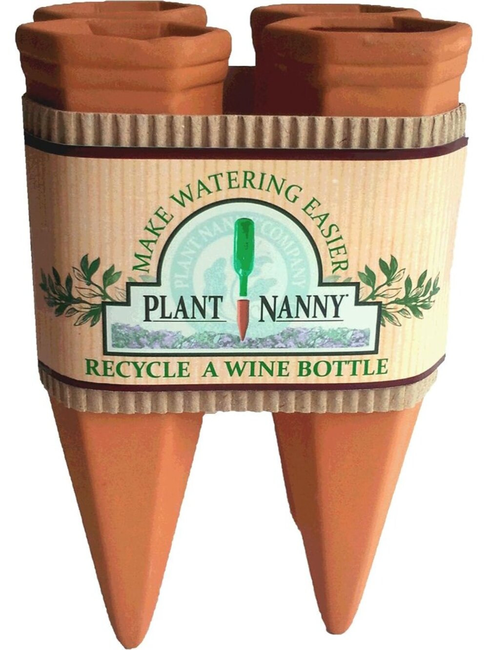 Recycle a Wine Bottle Stake Set 4 Count